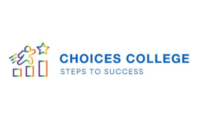The Choices College logo with the slogan "steps to success" underneath.