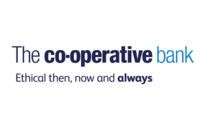 The co-operative bank logo with the strapline "Ethical then, now and always."