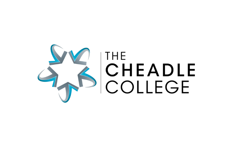 The Cheadle College logo: a light blue and grey star on the left, with The Cheadle College written on the right.