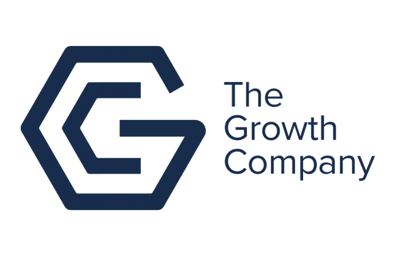 The Growth Company logo in dark blue text against a white background